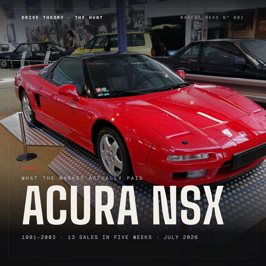 The NSX market, read cold.