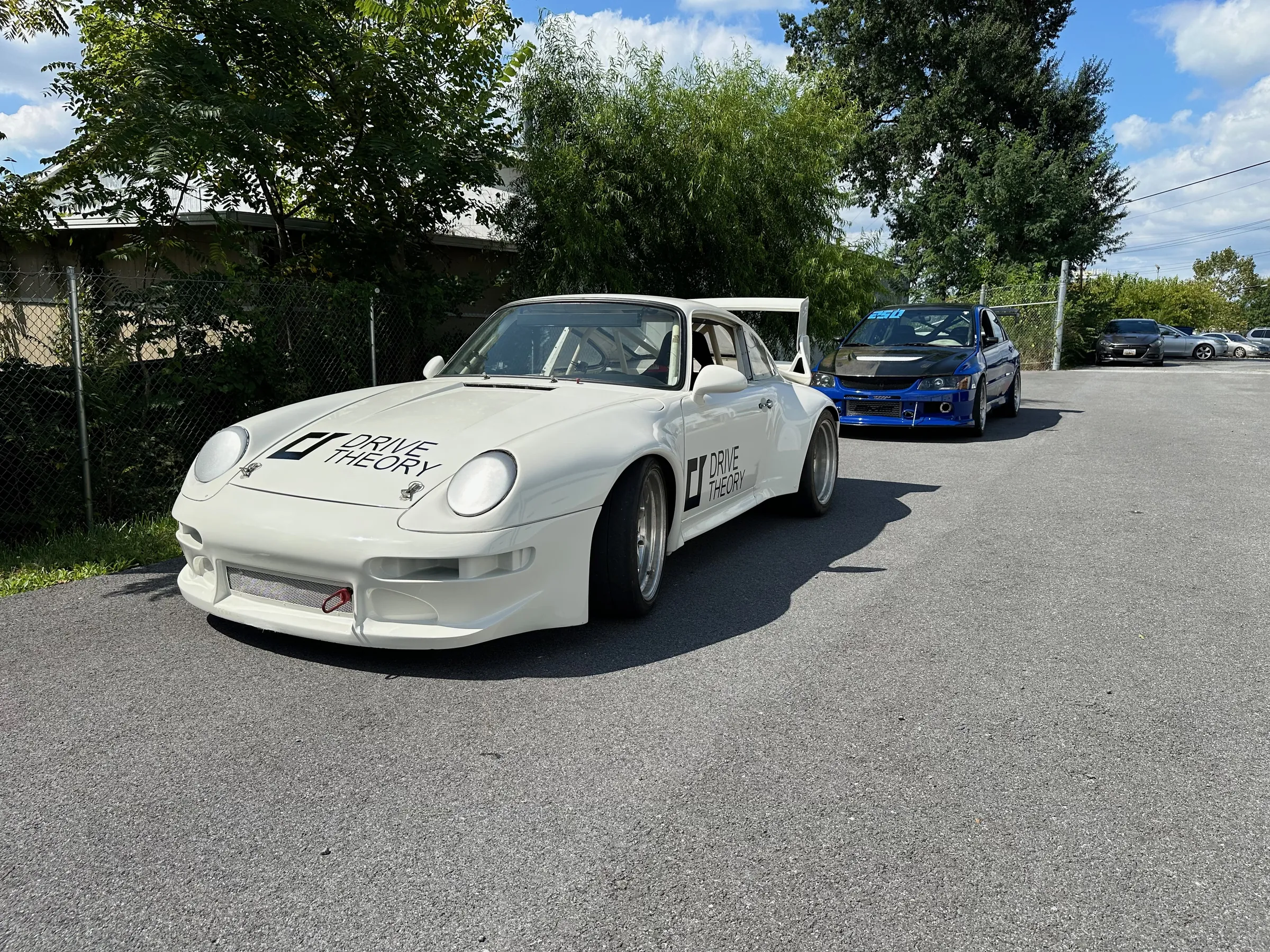 911 Race Car And Evo At Drive Theory