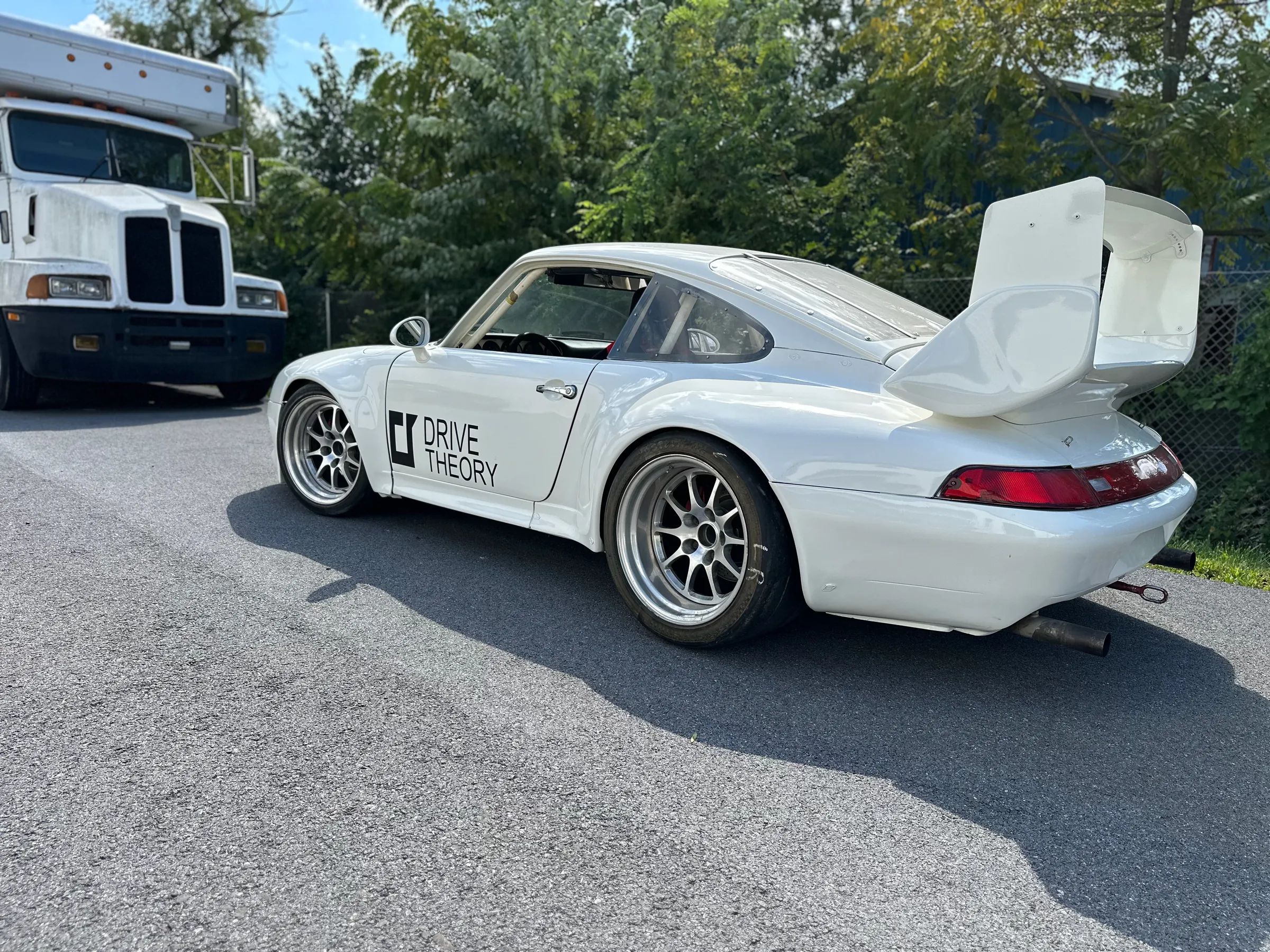 911 Race Car Rear Three Quarter